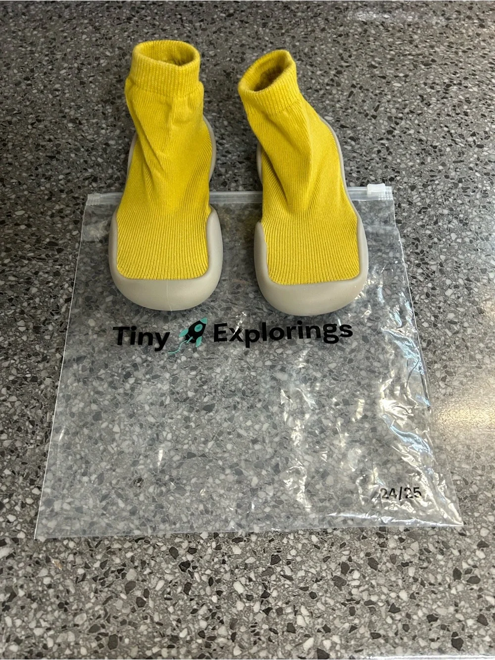 Kids Yellow Slip-On Sock Water Shoes